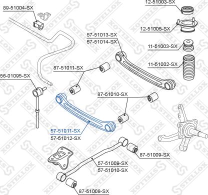 Stellox 57-51011-SX - Bras de liaison, suspension de roue droxauto.com