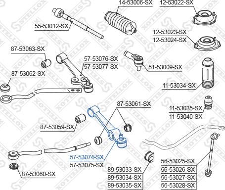 Stellox 57-53074-SX - Bras de liaison, suspension de roue droxauto.com