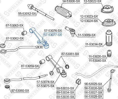 Stellox 57-53077-SX - Bras de liaison, suspension de roue droxauto.com