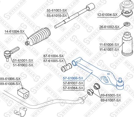 Stellox 57-61006-SX - Bras de liaison, suspension de roue droxauto.com