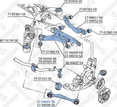 Stellox 57-04007-SX - Bras de liaison, suspension de roue droxauto.com