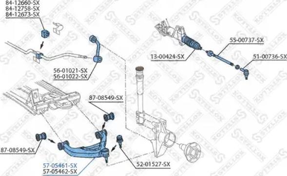 Stellox 57-05461-SX - Bras de liaison, suspension de roue droxauto.com