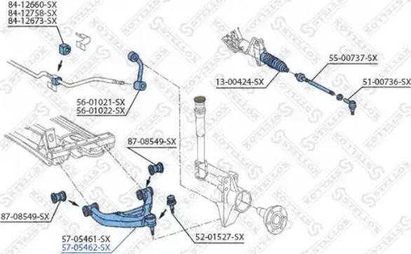 Stellox 57-05462-SX - Bras de liaison, suspension de roue droxauto.com