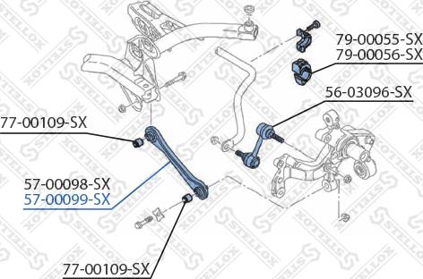 Stellox 57-00099-SX - Bras de liaison, suspension de roue droxauto.com