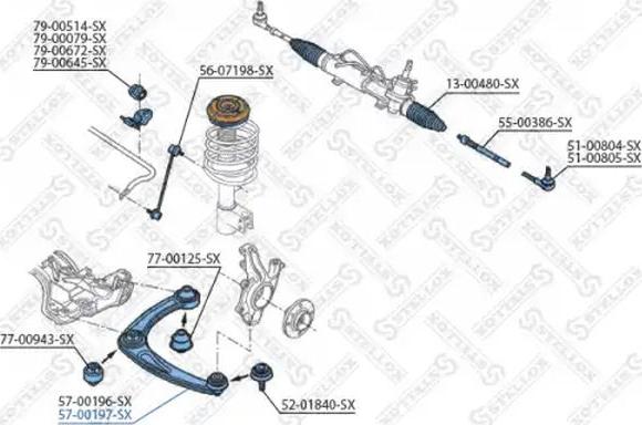 Stellox 57-00197-SX - Bras de liaison, suspension de roue droxauto.com