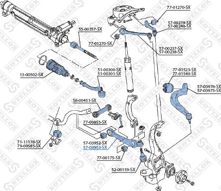 Stellox 57-03953-SX - Bras de liaison, suspension de roue droxauto.com