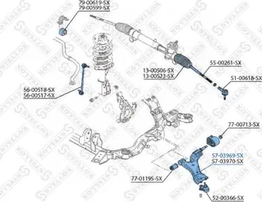 Stellox 57-03969-SX - Bras de liaison, suspension de roue droxauto.com