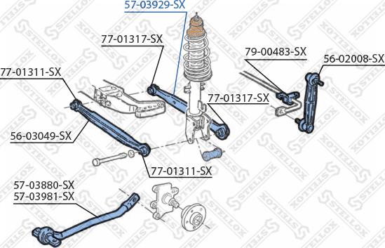 Stellox 57-03929-SX - Bras de liaison, suspension de roue droxauto.com