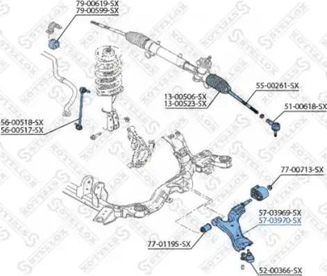 Stellox 57-03970-SX - Bras de liaison, suspension de roue droxauto.com