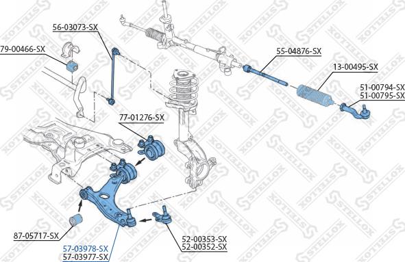 Stellox 57-03978-SX - Bras de liaison, suspension de roue droxauto.com