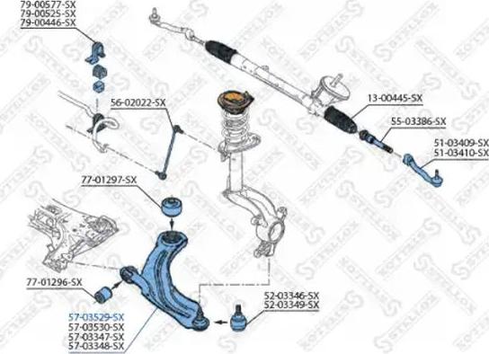Stellox 57-03529-SX - Bras de liaison, suspension de roue droxauto.com