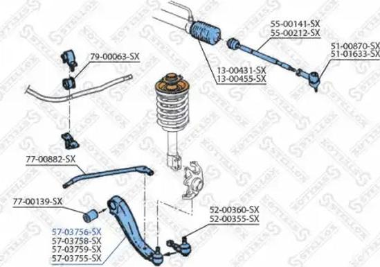 Stellox 57-03756-SX - Bras de liaison, suspension de roue droxauto.com