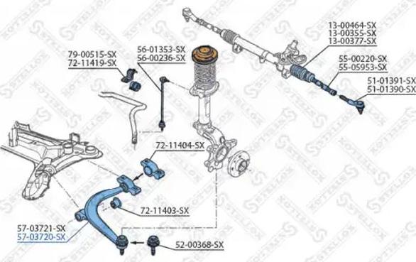 Stellox 57-03720-SX - Bras de liaison, suspension de roue droxauto.com