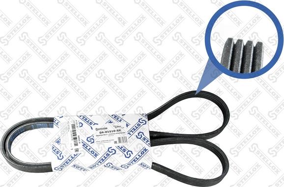 Stellox 04-01510-SX - Courroie trapézoïdale à nervures droxauto.com