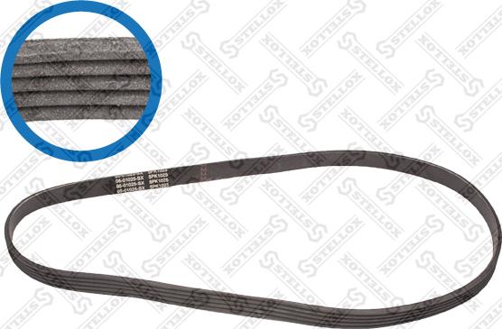 Stellox 05-01025-SX - Courroie trapézoïdale à nervures droxauto.com