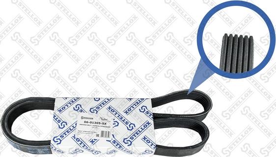 Stellox 06-01305-SX - Courroie trapézoïdale à nervures droxauto.com