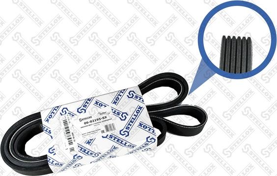 Stellox 06-02195-SX - Courroie trapézoïdale à nervures droxauto.com