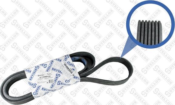 Stellox 07-02060-SX - Courroie trapézoïdale à nervures droxauto.com