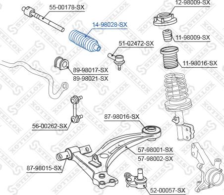 Stellox 14-98028-SX - Joint-soufflet, direction droxauto.com