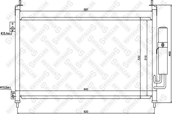 Stellox 10-45564-SX - Condensateur, climatisation droxauto.com