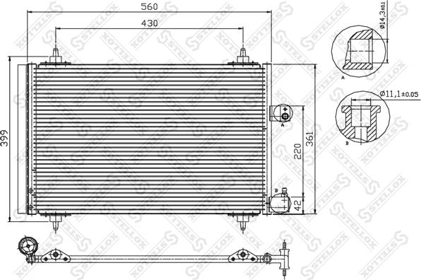 Stellox 10-45067-SX - Condensateur, climatisation droxauto.com