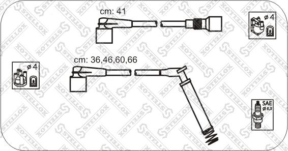 Stellox 10-38450-SX - Kit de câbles d'allumage droxauto.com