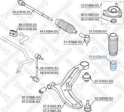 Stellox 11-51029-SX - Butée élastique, suspension droxauto.com