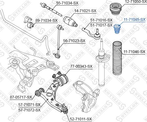 Stellox 11-71045-SX - Butée élastique, suspension droxauto.com