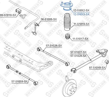 Stellox 12-51013-SX - Coupelle de suspension droxauto.com