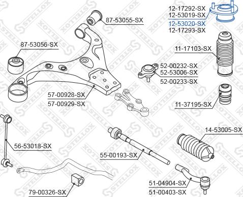 Stellox 12-53020-SX - Coupelle de suspension droxauto.com
