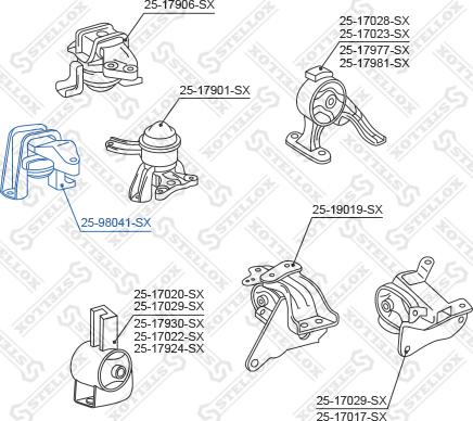 Stellox 25-98041-SX - Support moteur droxauto.com