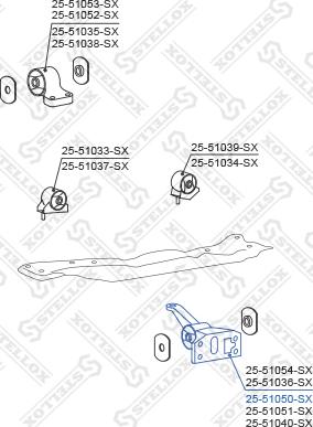 Stellox 25-51050-SX - Support moteur droxauto.com