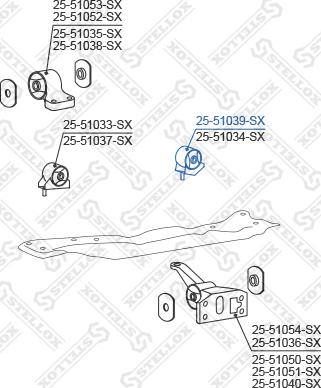 Stellox 25-51039-SX - Support moteur droxauto.com