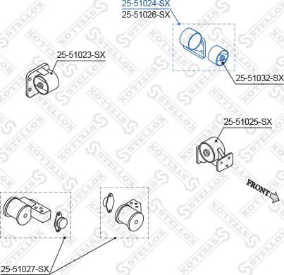 Stellox 25-51024-SX - Support moteur droxauto.com