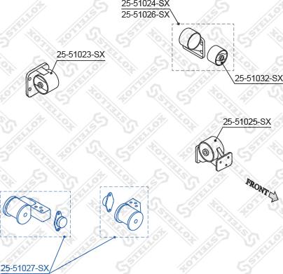 Stellox 25-51027-SX - Support moteur droxauto.com