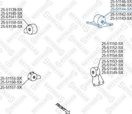 Stellox 25-51144-SX - Support moteur droxauto.com