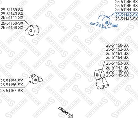 Stellox 25-51142-SX - Support moteur droxauto.com