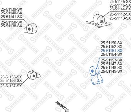 Stellox 25-51151-SX - Support moteur droxauto.com