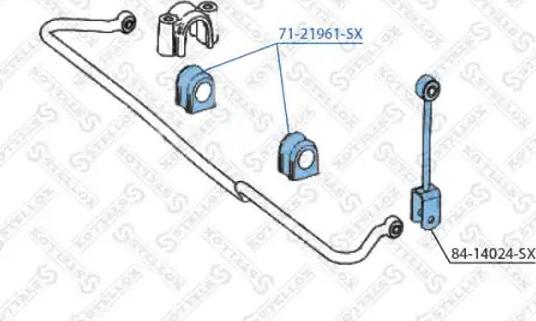 Stellox 71-21961-SX - Coussinet de palier, stabilisateur droxauto.com