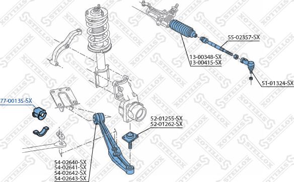 Stellox 77-00135-SX - Coussinet de palier, stabilisateur droxauto.com