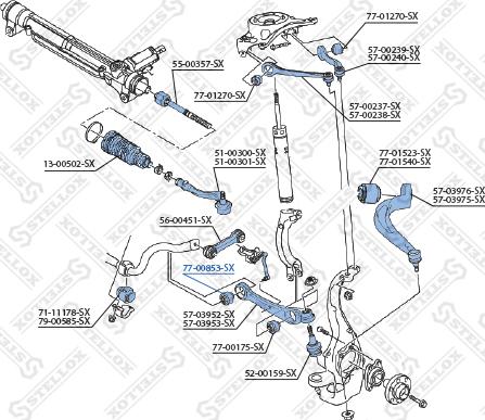 Stellox 77-00853-SX - Suspension, bras de liaison droxauto.com