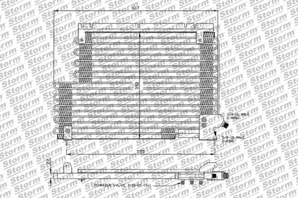Storm 99513 - Condensateur, climatisation droxauto.com
