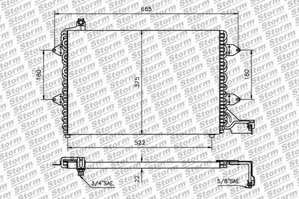 Storm 96022 - Condensateur, climatisation droxauto.com
