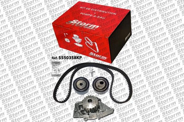Storm 5550358KP - Pompe à eau + kit de courroie de distribution droxauto.com