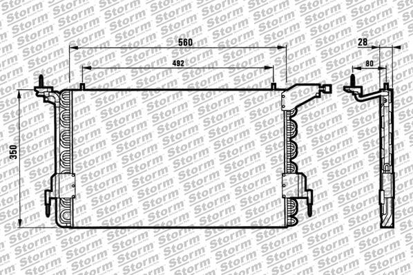 Storm 24010 - Condensateur, climatisation droxauto.com