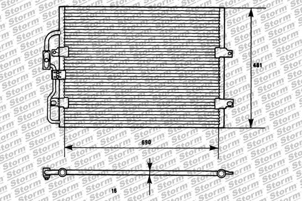 Storm 79803 - Condensateur, climatisation droxauto.com