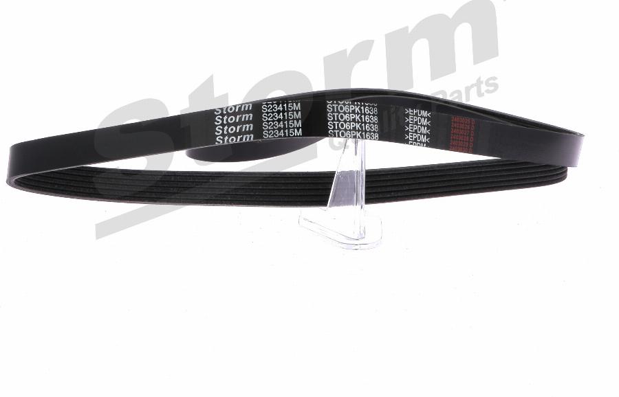 Storm STO6PK1638 - Courroie trapézoïdale à nervures droxauto.com