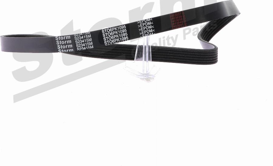 Storm STO6PK1095 - Courroie trapézoïdale à nervures droxauto.com