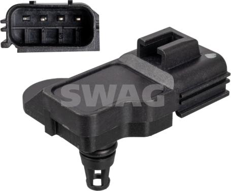 Swag 55 10 6080 - Capteur, pression du tuyau d'admission droxauto.com