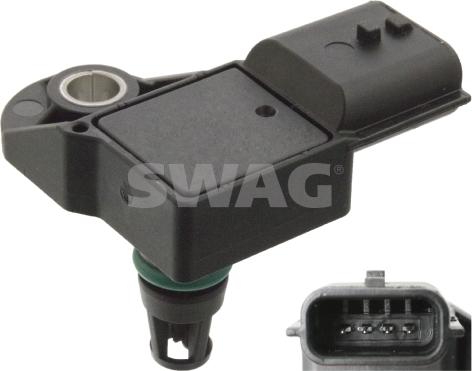 Swag 60 10 3981 - Capteur, pression de suralimentation droxauto.com